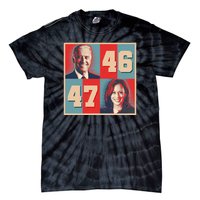 Joe Biden 46 Kamala Harris 47 Vintage Election Tie-Dye T-Shirt