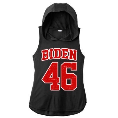 Joe Biden 46th president 2020 Ladies PosiCharge Tri-Blend Wicking Draft Hoodie Tank