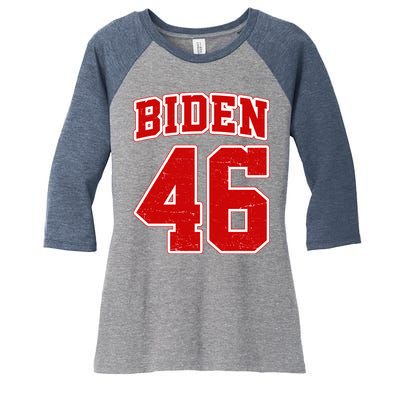 Joe Biden 46th president 2020 Women's Tri-Blend 3/4-Sleeve Raglan Shirt