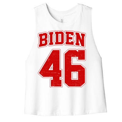 Joe Biden 46th president 2020 Women's Racerback Cropped Tank