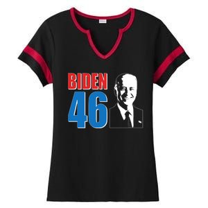 Joe Biden 46th President Elected  Ladies Halftime Notch Neck Tee