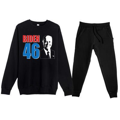 Joe Biden 46th President Elected  Premium Crewneck Sweatsuit Set