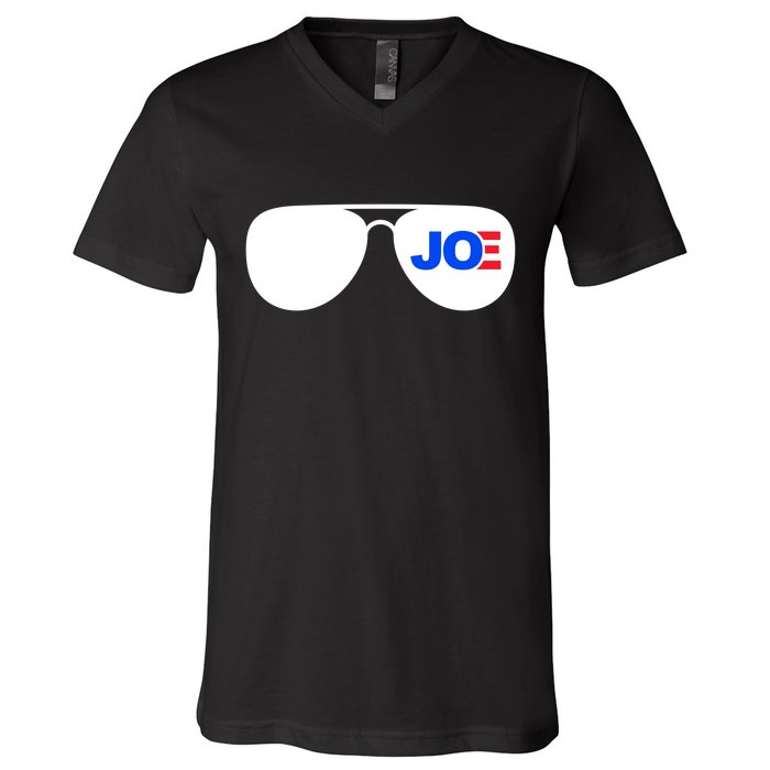 Joe Biden Aviators V-Neck T-Shirt