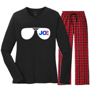 Joe Biden Aviators Women's Long Sleeve Flannel Pajama Set 