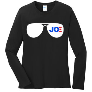 Joe Biden Aviators Ladies Long Sleeve Shirt