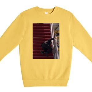 Joe Biden Big Fall Stumbling Premium Crewneck Sweatshirt