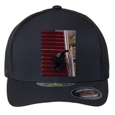 Joe Biden Big Fall Stumbling Flexfit Unipanel Trucker Cap