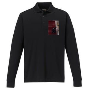 Joe Biden Big Fall Stumbling Performance Long Sleeve Polo