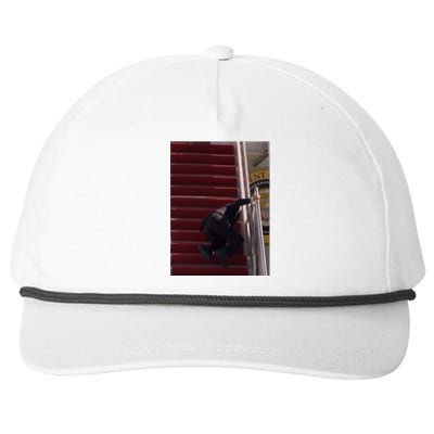 Joe Biden Big Fall Stumbling Snapback Five-Panel Rope Hat