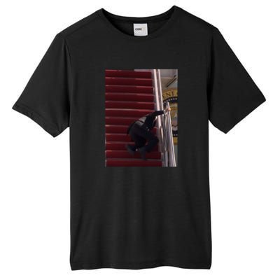 Joe Biden Big Fall Stumbling Tall Fusion ChromaSoft Performance T-Shirt