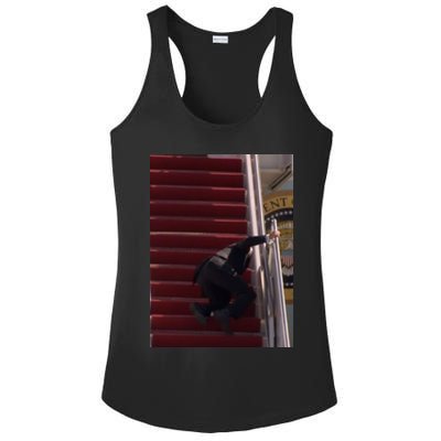 Joe Biden Big Fall Stumbling Ladies PosiCharge Competitor Racerback Tank