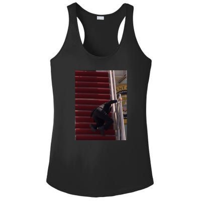 Joe Biden Big Fall Stumbling Ladies PosiCharge Competitor Racerback Tank