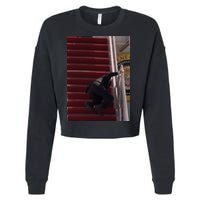 Joe Biden Big Fall Stumbling Cropped Pullover Crew