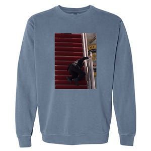 Joe Biden Big Fall Stumbling Garment-Dyed Sweatshirt