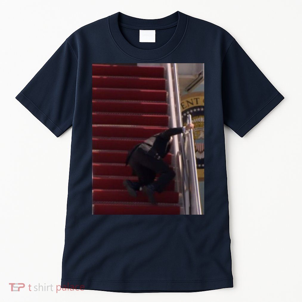 Joe Biden Big Fall Stumbling Tall T-Shirt