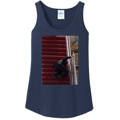 Joe Biden Big Fall Stumbling Ladies Essential Tank