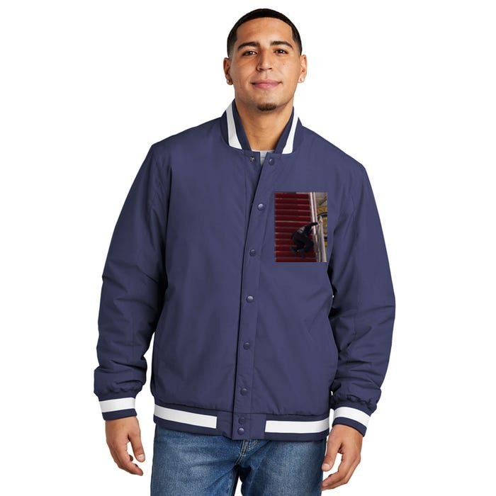 Joe Biden Big Fall Stumbling Insulated Varsity Jacket