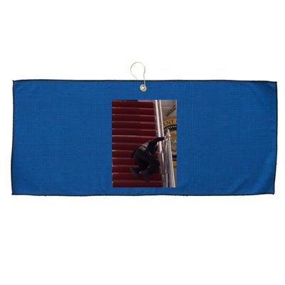 Joe Biden Big Fall Stumbling Large Microfiber Waffle Golf Towel