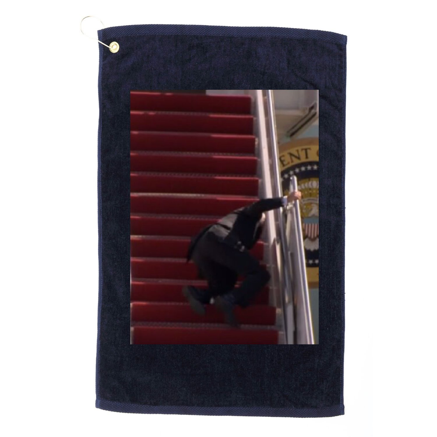Joe Biden Big Fall Stumbling Golf Towel