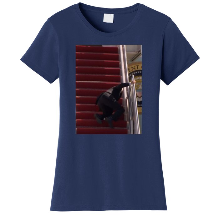 Joe Biden Big Fall Stumbling Women's T-Shirt