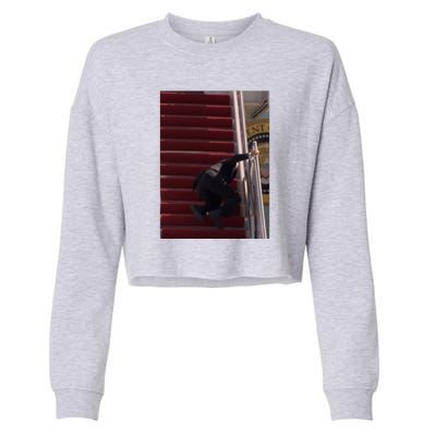 Joe Biden Big Fall Stumbling Cropped Pullover Crew