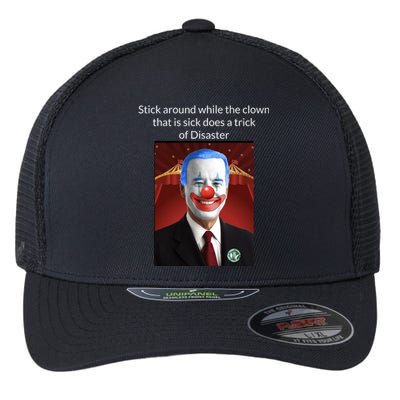 Joe Biden Clown Disaster Funny USA Flexfit Unipanel Trucker Cap