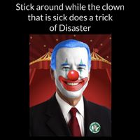 Joe Biden Clown Disaster Funny USA Backpack