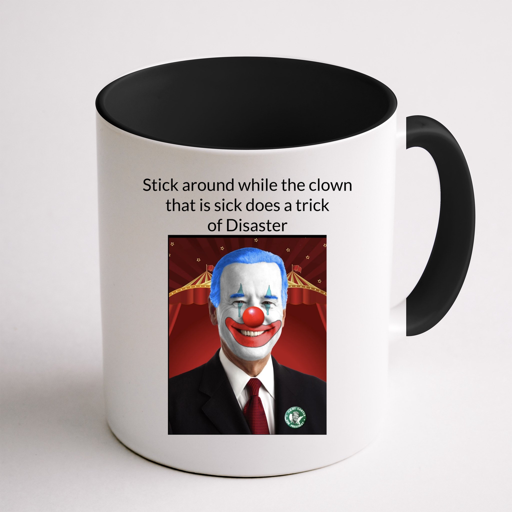 Joe Biden Clown Disaster Funny USA Mug