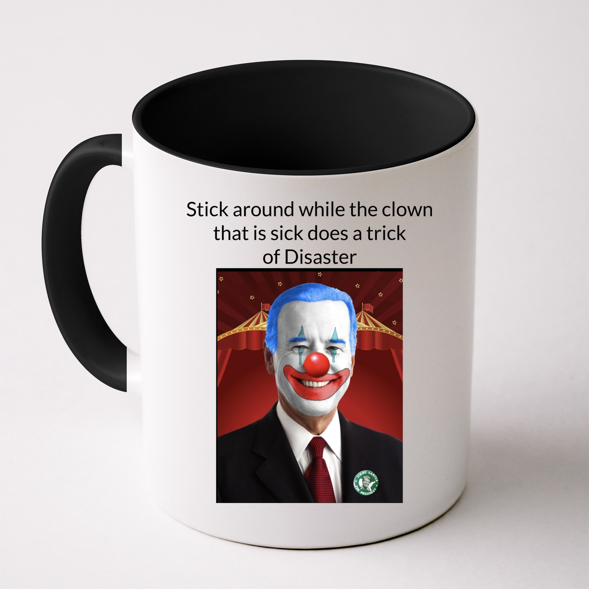 Joe Biden Clown Disaster Funny USA Mug