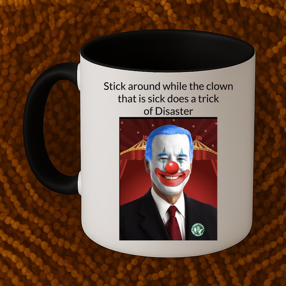 Joe Biden Clown Disaster Funny USA Mug