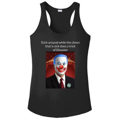 Joe Biden Clown Disaster Funny USA Ladies PosiCharge Competitor Racerback Tank