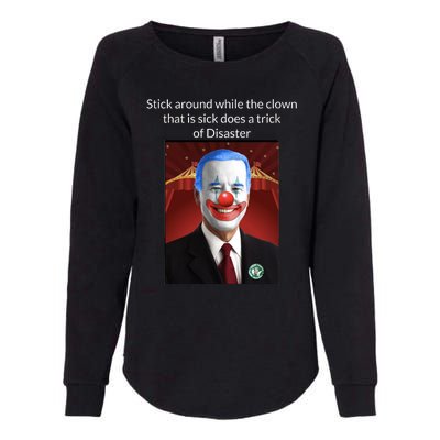 Joe Biden Clown Disaster Funny USA Womens California Wash Sweatshirt