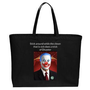 Joe Biden Clown Disaster Funny USA Cotton Canvas Jumbo Tote