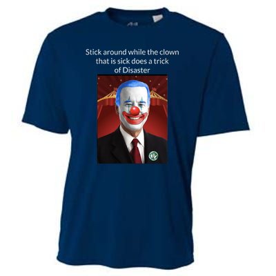 Joe Biden Clown Disaster Funny USA Cooling Performance Crew T-Shirt