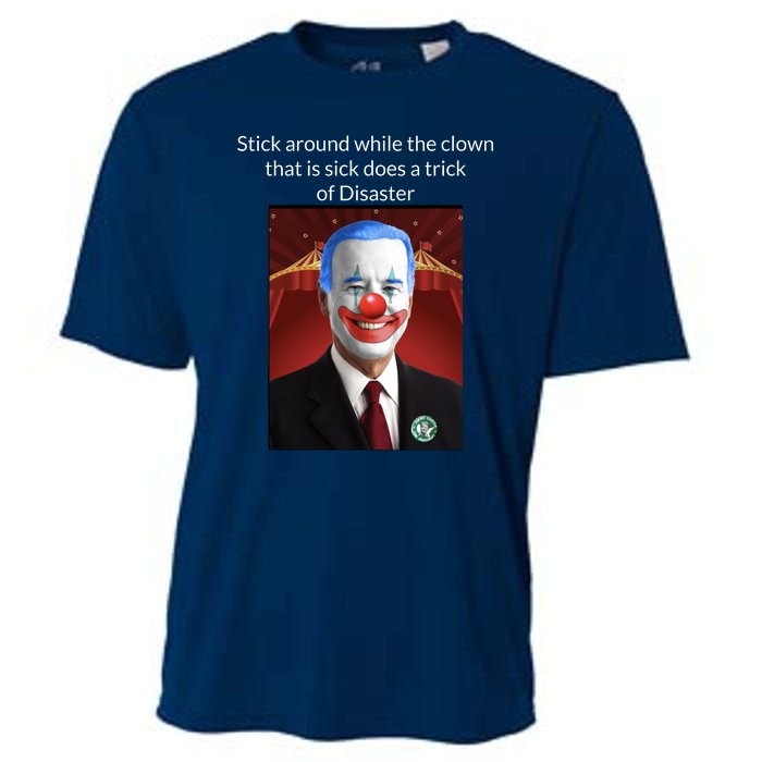 Joe Biden Clown Disaster Funny USA Cooling Performance Crew T-Shirt