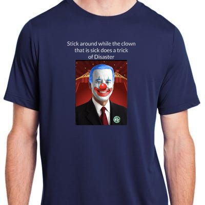 Joe Biden Clown Disaster Funny USA Adult ChromaSoft Performance T-Shirt