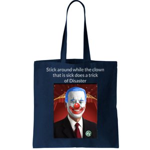 Joe Biden Clown Disaster Funny USA Tote Bag