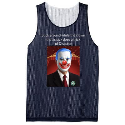 Joe Biden Clown Disaster Funny USA Mesh Reversible Basketball Jersey Tank