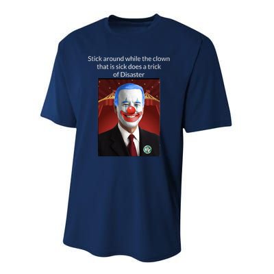 Joe Biden Clown Disaster Funny USA Performance Sprint T-Shirt