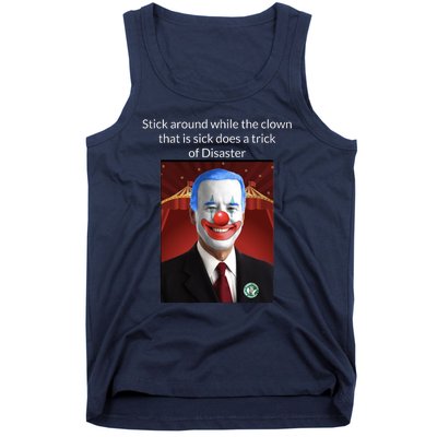 Joe Biden Clown Disaster Funny USA Tank Top