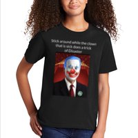 Joe Biden Clown Disaster Funny USA Kids T-Shirt