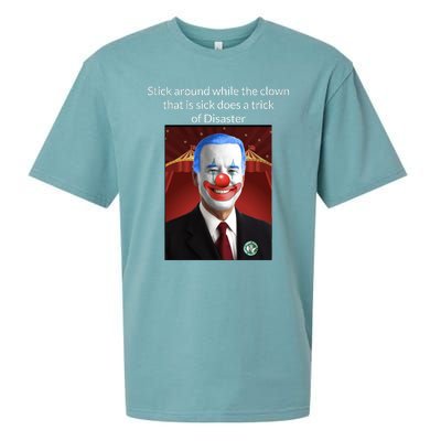 Joe Biden Clown Disaster Funny USA Sueded Cloud Jersey T-Shirt