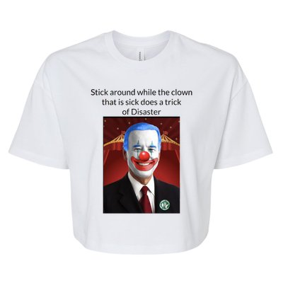 Joe Biden Clown Disaster Funny USA Bella+Canvas Jersey Crop Tee