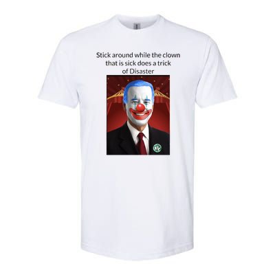 Joe Biden Clown Disaster Funny USA Softstyle CVC T-Shirt