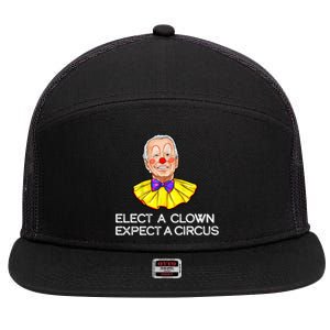 Joe Biden Elected A Clown Circus 7 Panel Mesh Trucker Snapback Hat