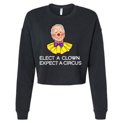 Joe Biden Elected A Clown Circus Cropped Pullover Crew