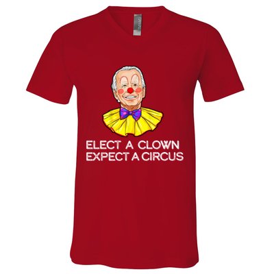 Joe Biden Elected A Clown Circus V-Neck T-Shirt