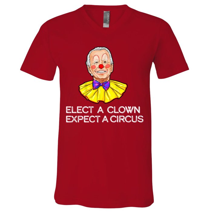 Joe Biden Elected A Clown Circus V-Neck T-Shirt