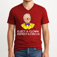 Joe Biden Elected A Clown Circus V-Neck T-Shirt