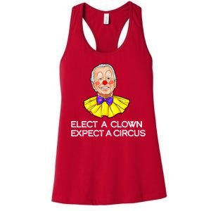 Joe Biden Elected A Clown Circus Women's Racerback Tank